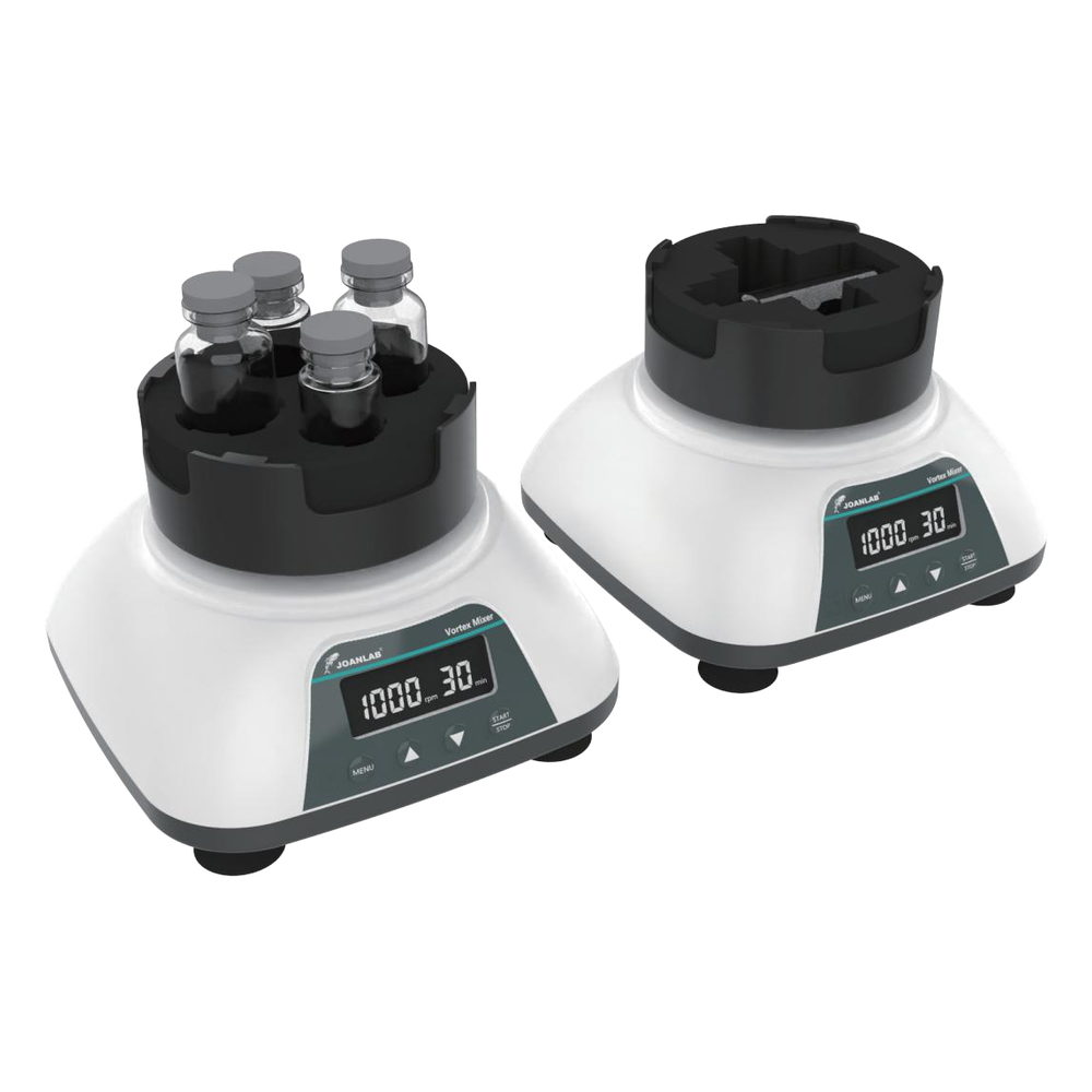 Agitador vórtex para viales JOANLAB · VM-550X — Viales de 16 a 28 mm, 100-2000 rpm