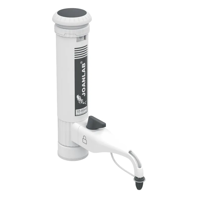 The dispenser without the bottle: graduated body, plunger and nozzle